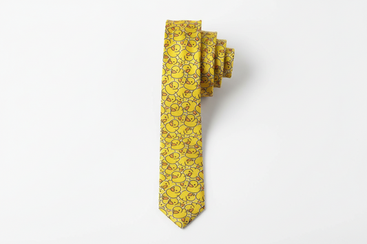 Yellow duck tie