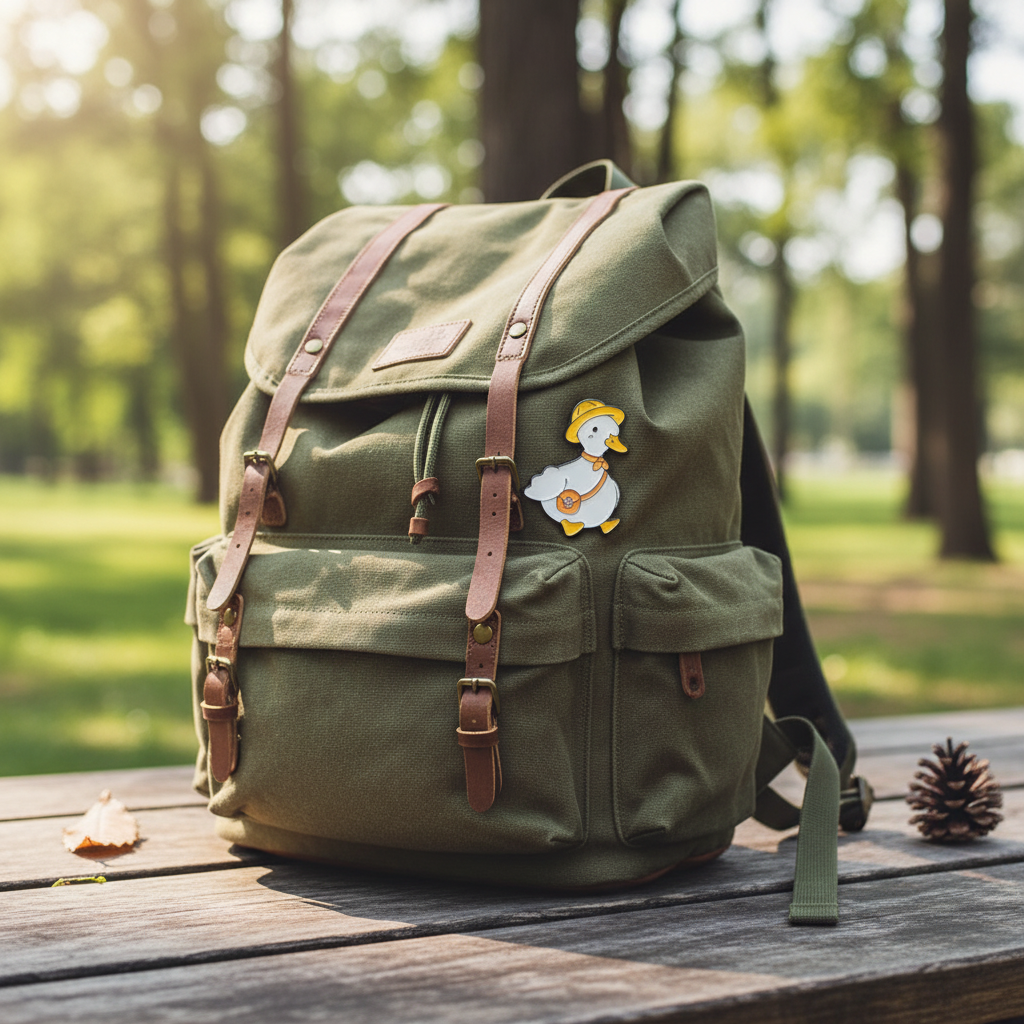 White Duck Schoolboy Pin