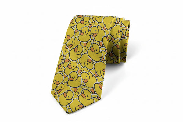 Yellow duck tie
