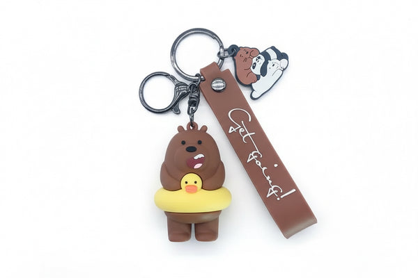 Porte Clés Ours avec bouée Canard