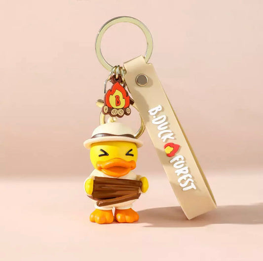 Yellow duck keychain