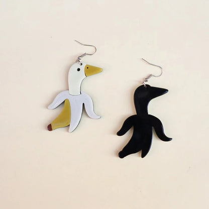 Boucles d'Oreilles Canard Banane