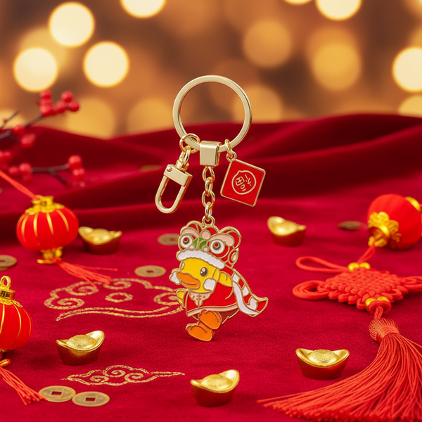 Porte-Clés Canard Tigre Chinois