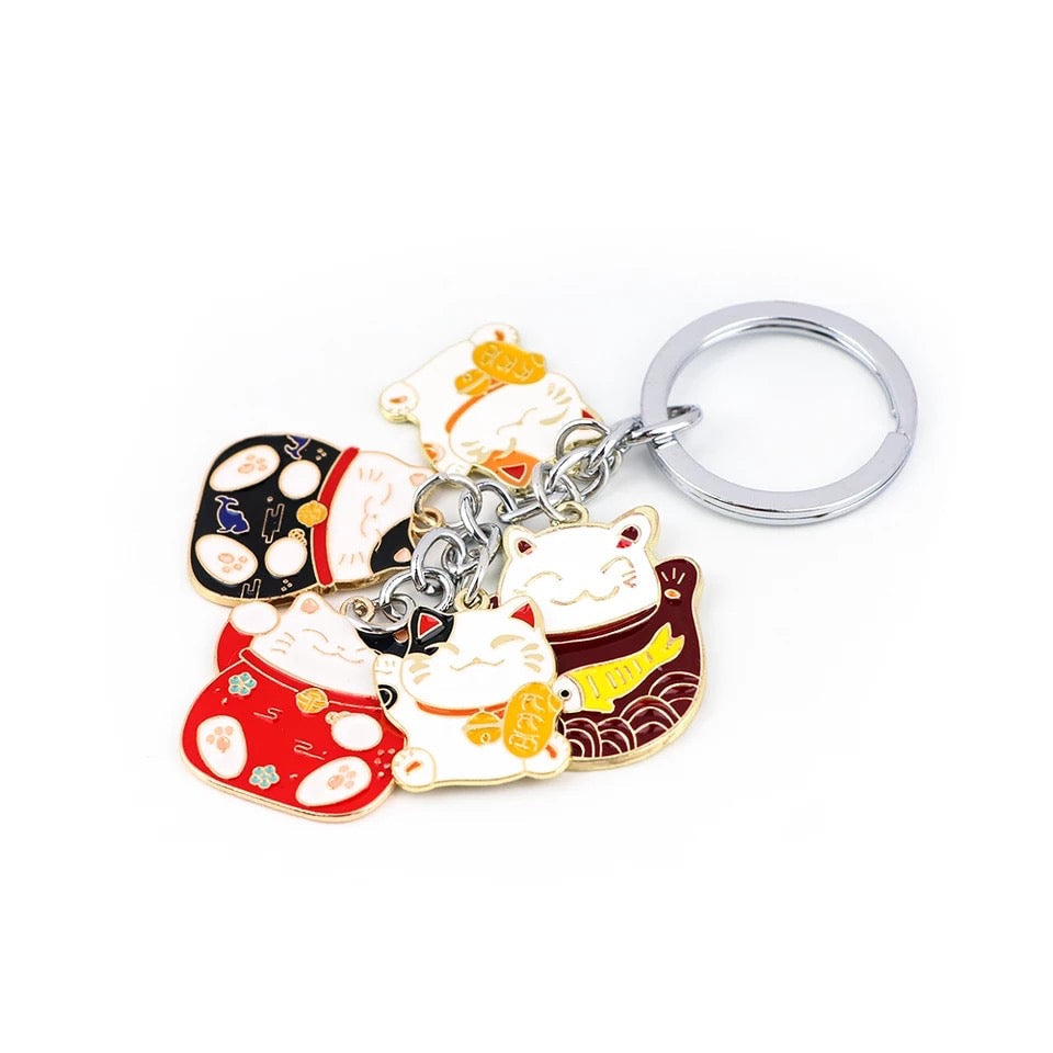 Lucky Cats Keychain