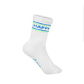 Chaussettes 2 Happy vert néon