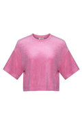 Pink Terry Crop T-shirt
