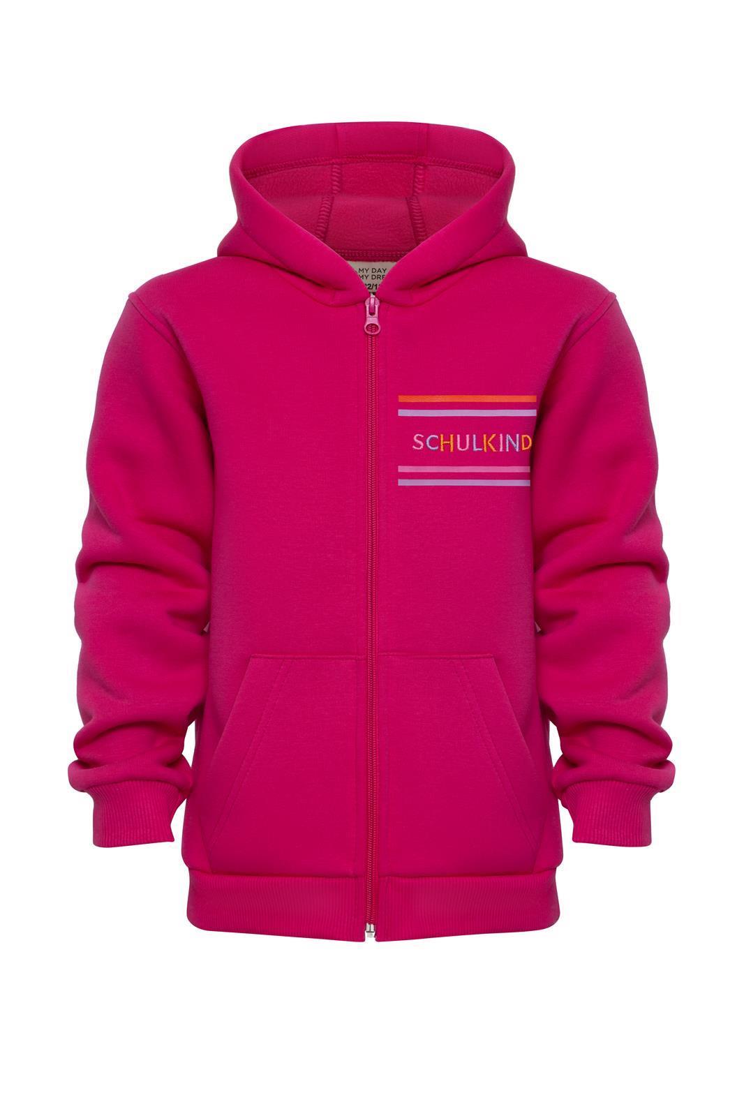 Sweat zippé Schulkind rose – vue produit 8
