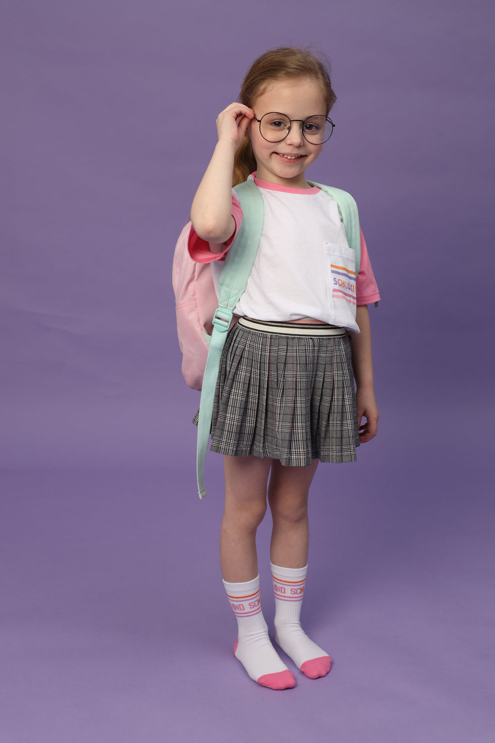 Chaussettes Schulkind rose