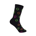 Black NEON SMILEY Socks