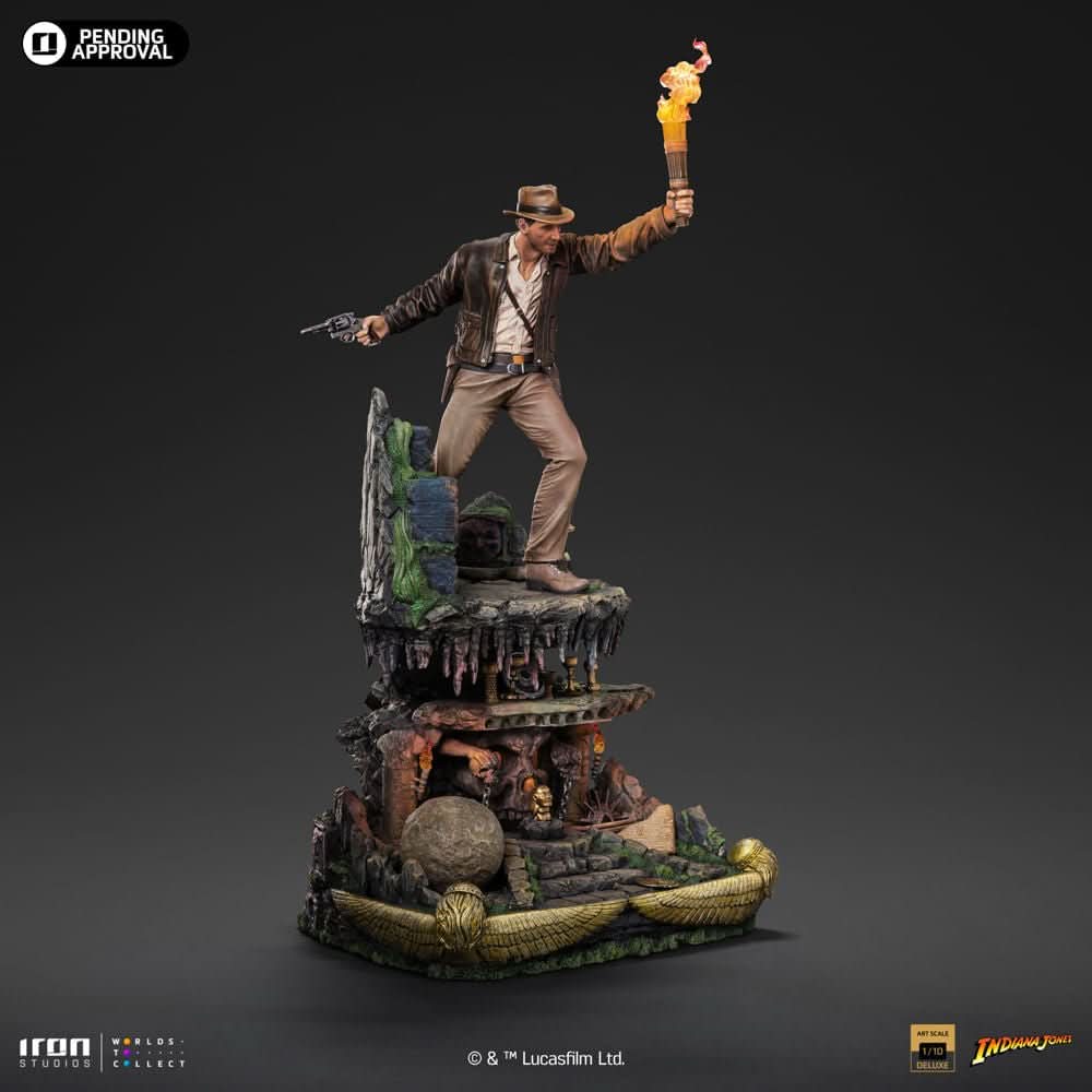 Indiana Jones Deluxe Statue - Indiana Jones - Art Scale 1/10 - Iron Studios
