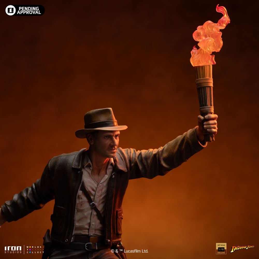 Indiana Jones Deluxe Statue - Indiana Jones - Art Scale 1/10 - Iron Studios
