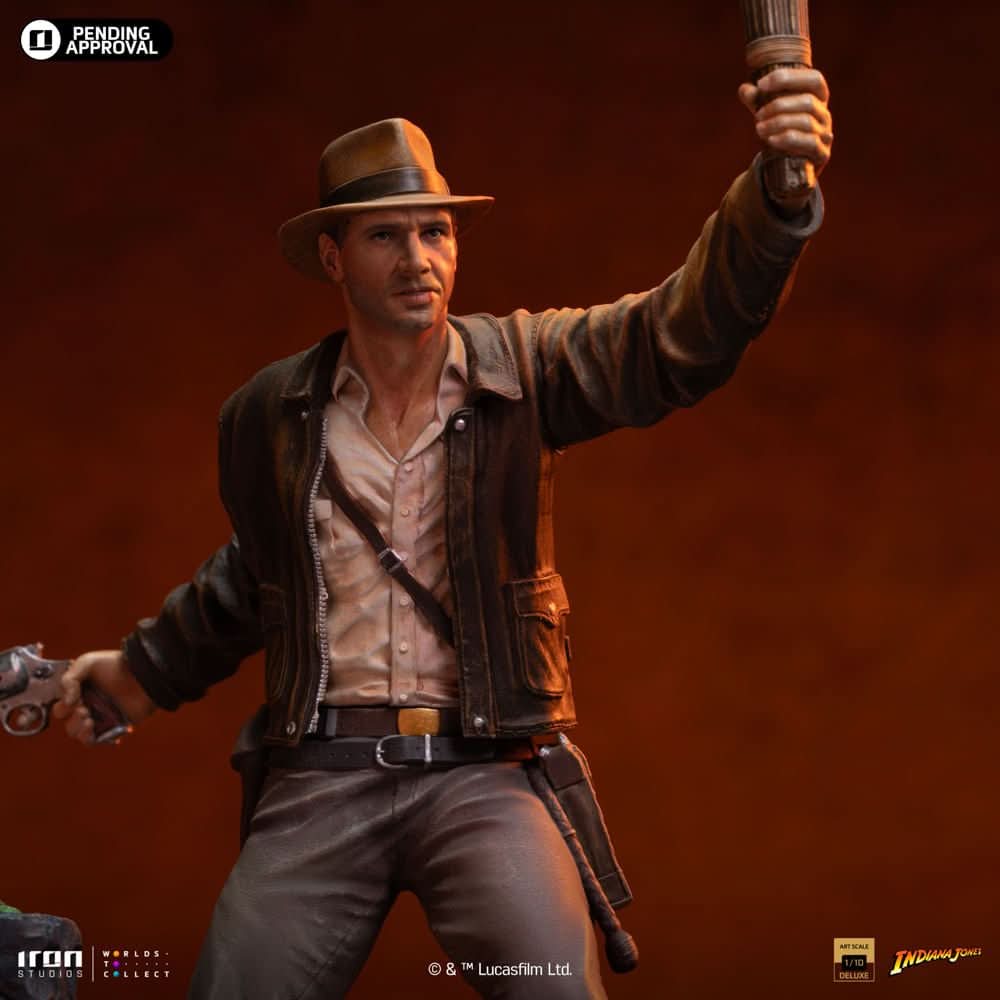 Indiana Jones Deluxe Statue - Indiana Jones - Art Scale 1/10 - Iron Studios
