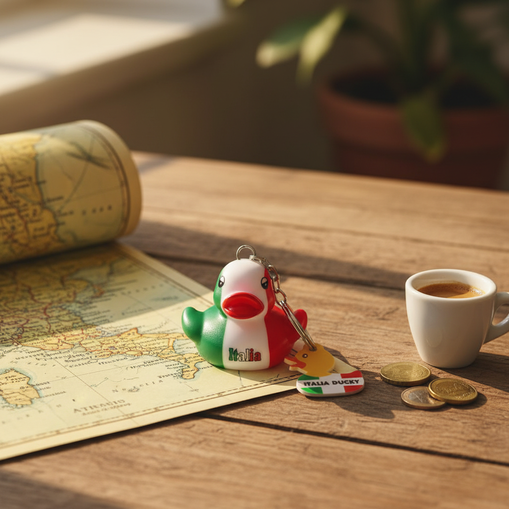 Duck Keychain Italy