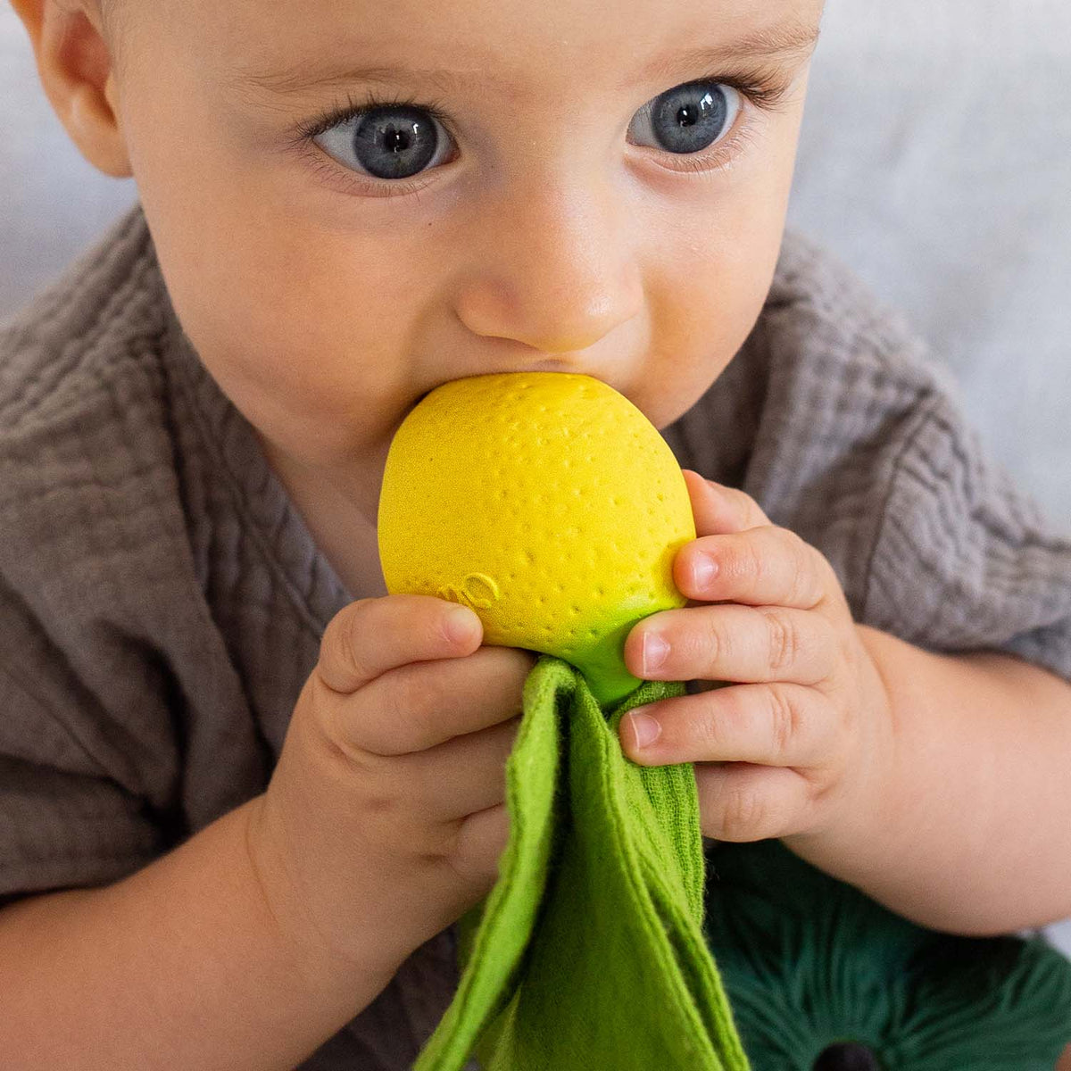 Lou le Citron – Mini doudou de dentition bébé