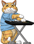 Figurine Keyboard Cat