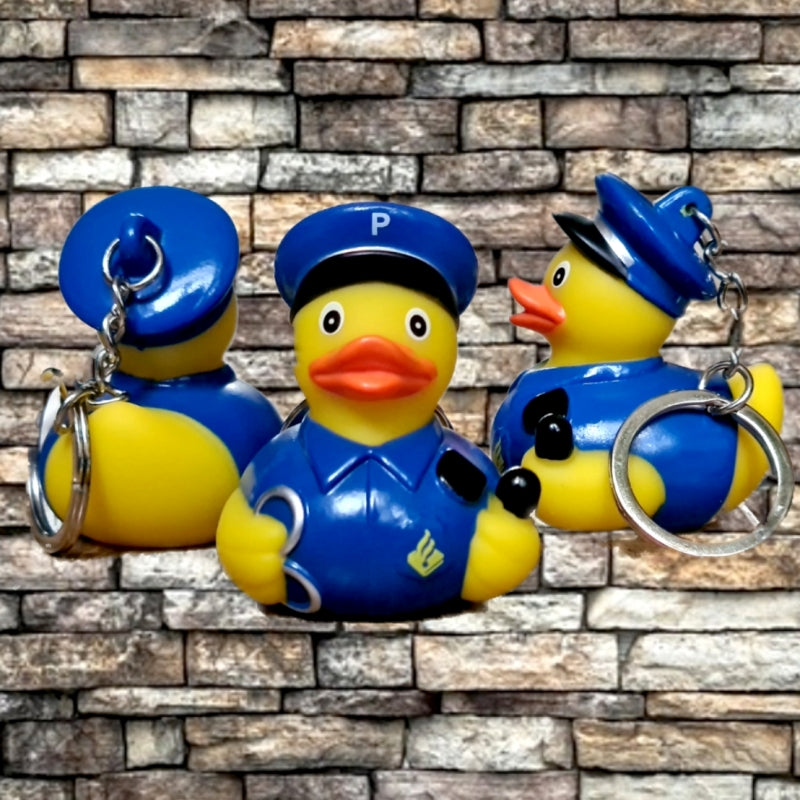 Police Duck Keychain
