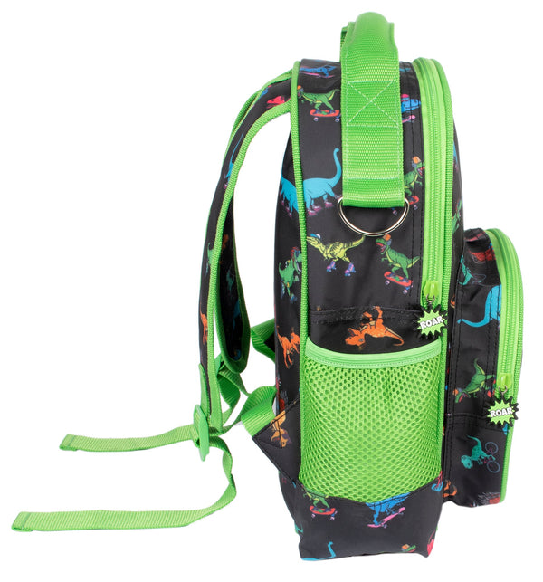 Kids School Backpack - Skater Dinosaurs