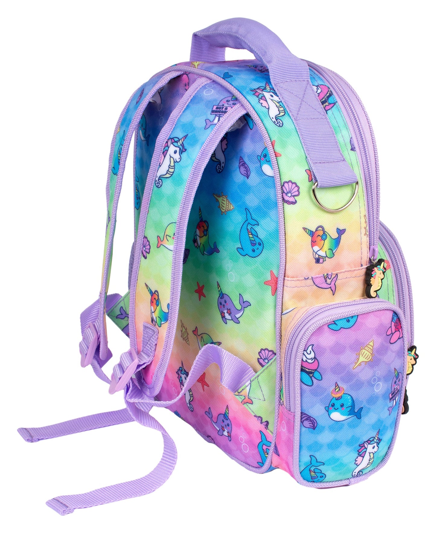 Kids School Backpack - Narwhal & Seahorse Nursery Bag
