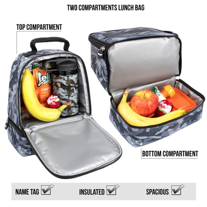 Sac repas à deux compartiments – Game Pad Camo