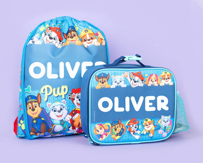 Paw Patrol Personalized Drawstring Bag for Kids
