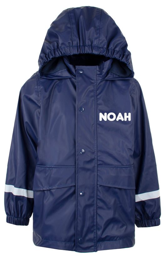 Personalized Kids Raincoat - Navy