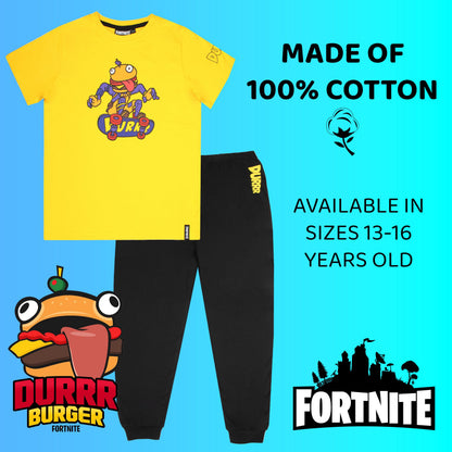 Fortnite Pajamas with Durr Burger Beef Boss Motif