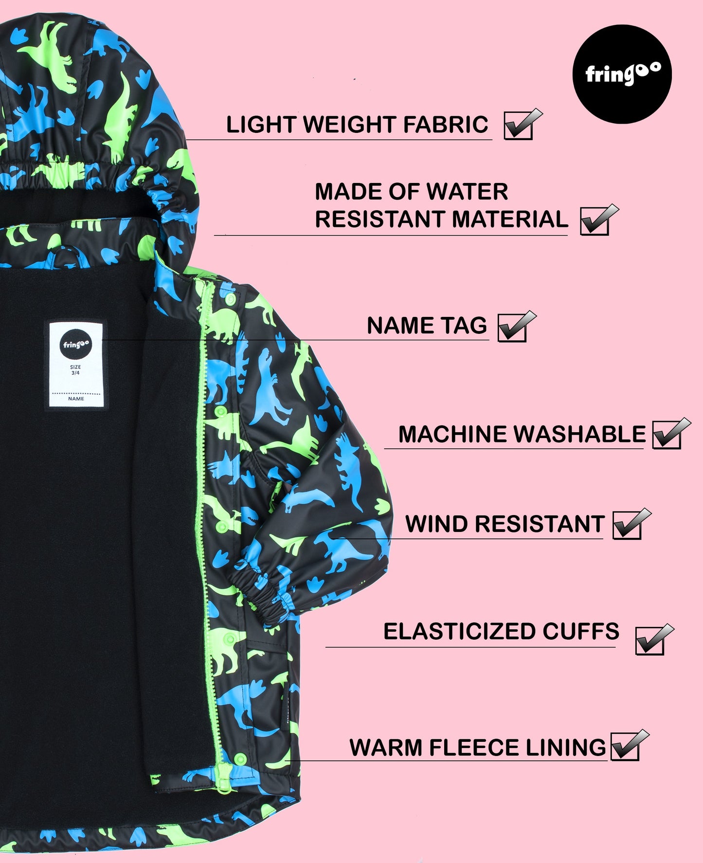 Enfant Raincoat – dinosaures