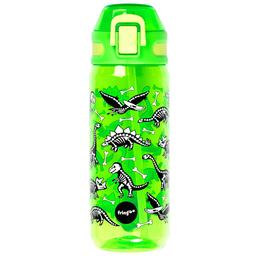 Gourde – avec paille 600 ml – dinosaure Lunch Time