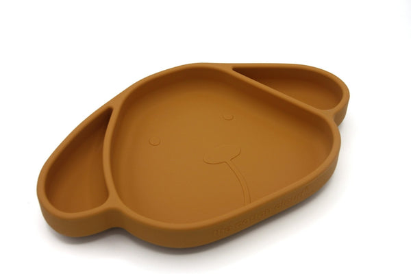 Silicone suction plate Milo Honey