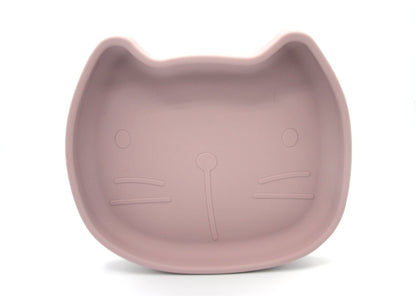 Kinderteller mit Saugfuß aus Silikon Pippa Dusty Mauve
