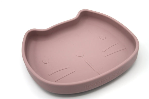 Pippa Dusty Mauve Silicone Suction Plate for Kids