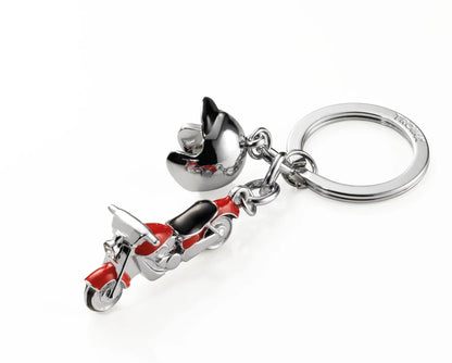 Porte-clés Moto Custom Rouge – détail 5