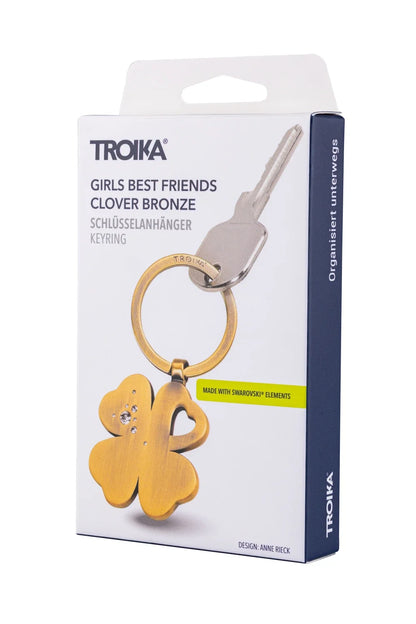 Porte-clés – GIRLS BEST FRIENDS Clover Bronze – détail 3
