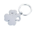 Porte-clés « GIRLS BEST FRIENDS » – Trèfle à 4 Feuilles – Argenté