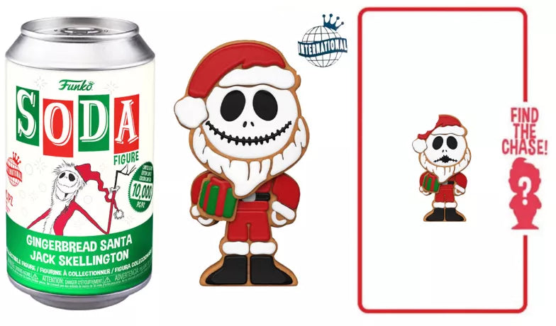 vinyl soda gingerbread santa jack skellington