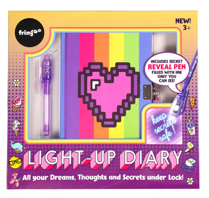 Light Up Journal secret – Pixel Heart