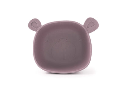 Lili the Bear Silicone Eating Bowl Plum