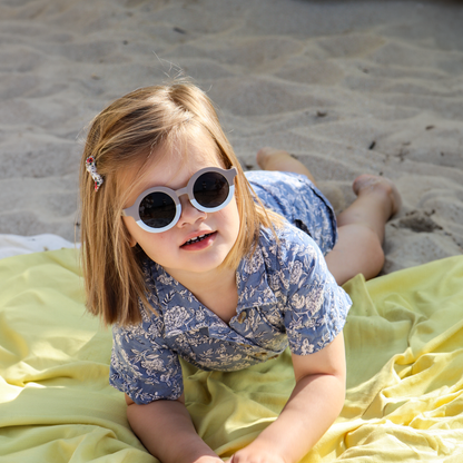 Lunettes de soleil Enfant Hop'Pop – CAT 3 – Bicolore Taupe Imparfait