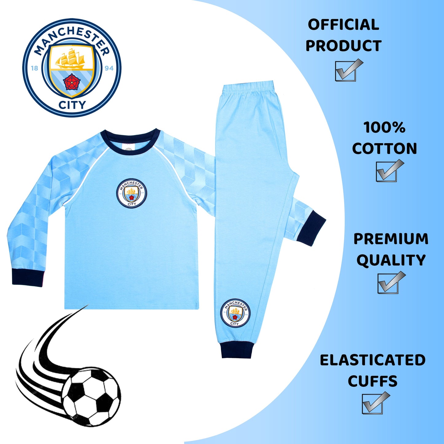 Manchester City F.C. Personalized Pajamas