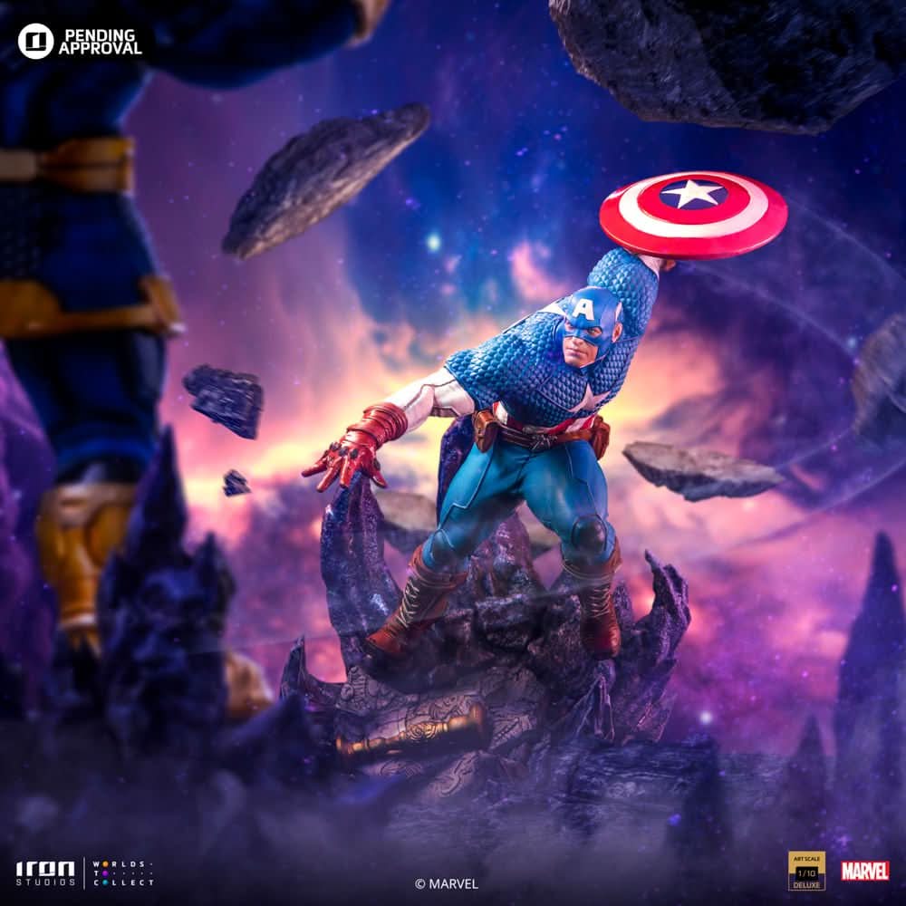 Captain America Deluxe Statue - Infinity Gauntlet Diorama - BDS Art Scale 1/10 - Marvel Comics