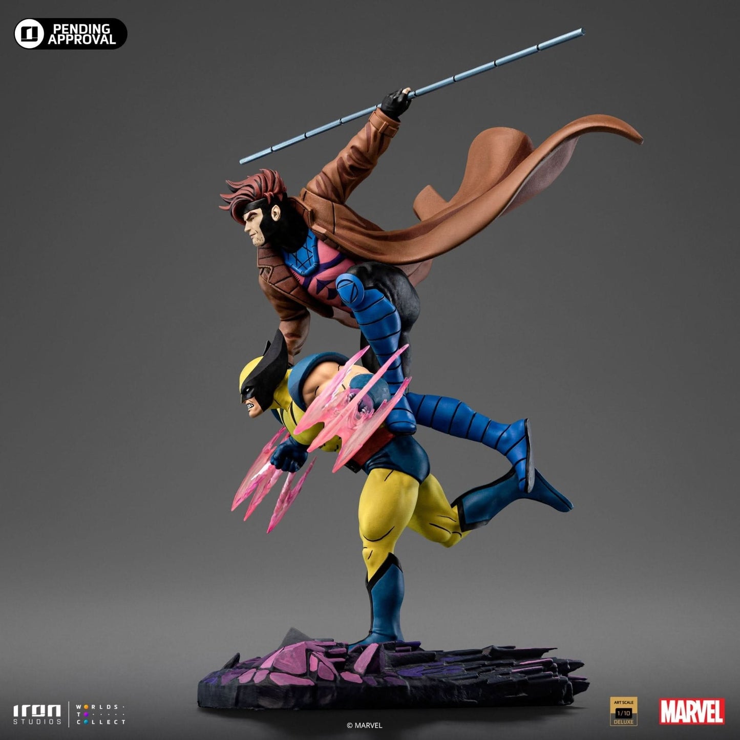 Gambit and Wolverine Statue - X-Men 97 - Art Scale 1/10 - Iron Studios
