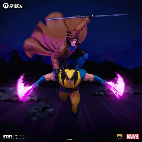 Gambit and Wolverine Statue - X-Men 97 - Art Scale 1/10 - Marvel Comics