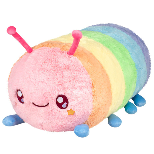 Peluche Mega Squishable – Chenille Arc-en-Ciel