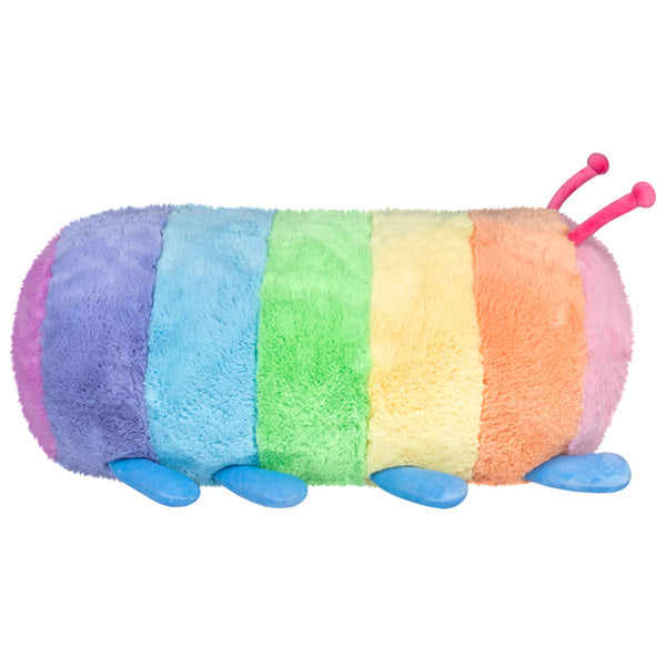 Peluche Mega Squishable – Chenille Arc-en-Ciel