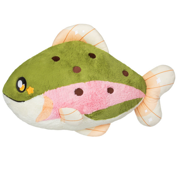 Peluche Mega Squishable – Truite Arc-en-Ciel