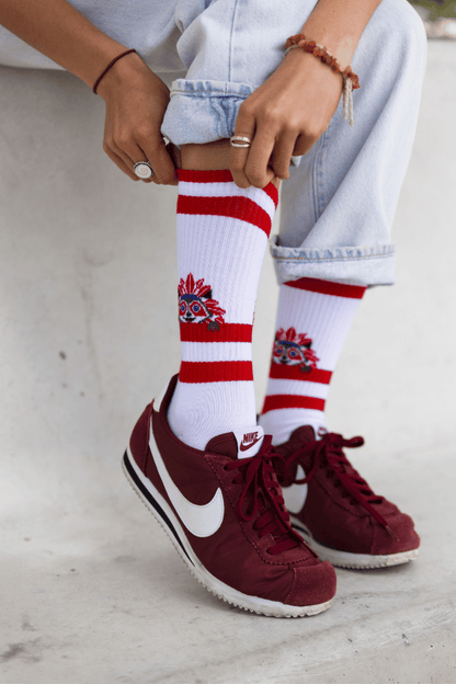 Chaussettes Atlético de Madrid « Indi » – Rayures - Chulé