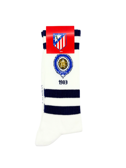 Chaussettes Atlético de Madrid « Premier Blason » – Blanc - Chulé