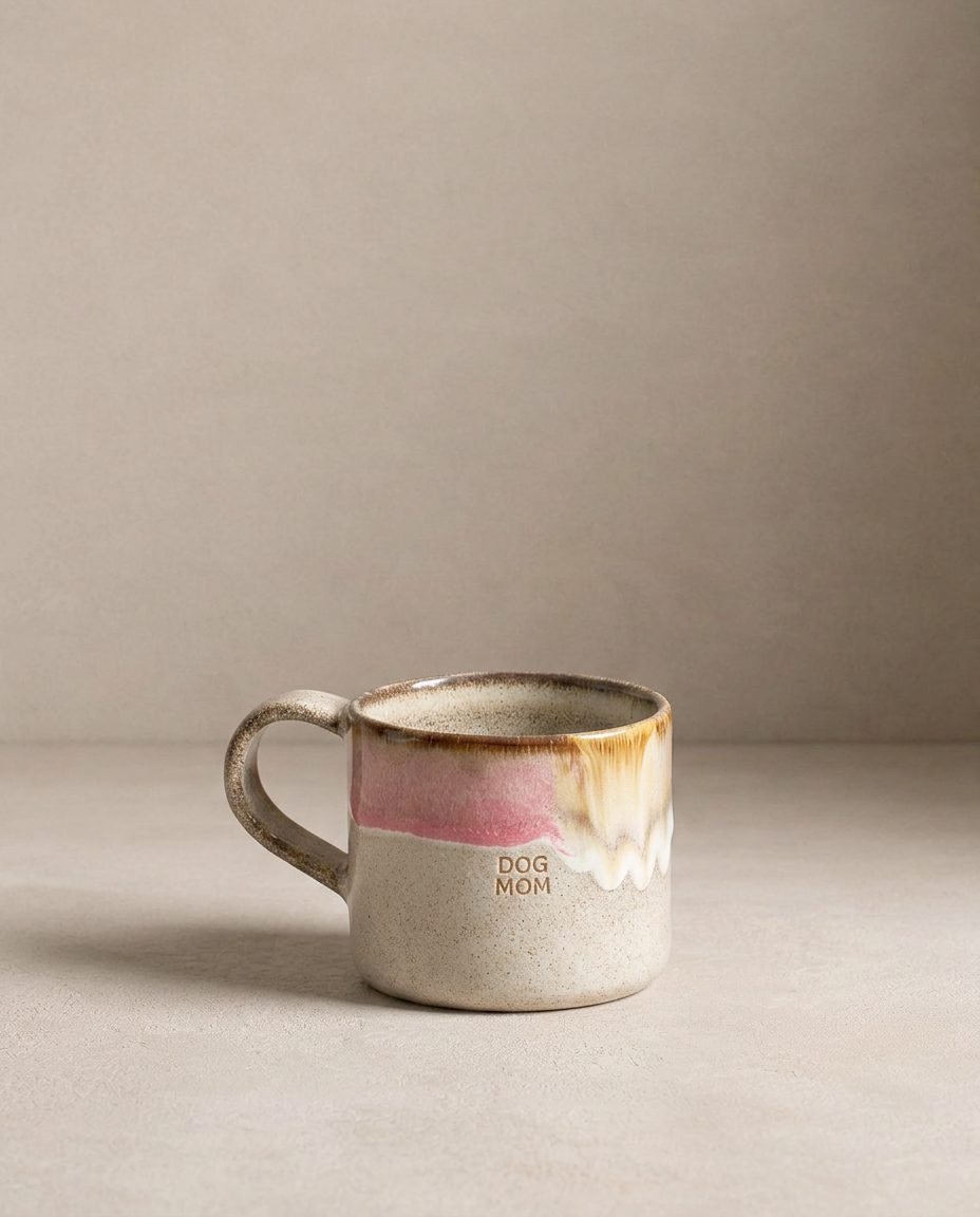 Melting Ice Cream Mug 360ml Dog Mom & Dad 2 Pieces Set