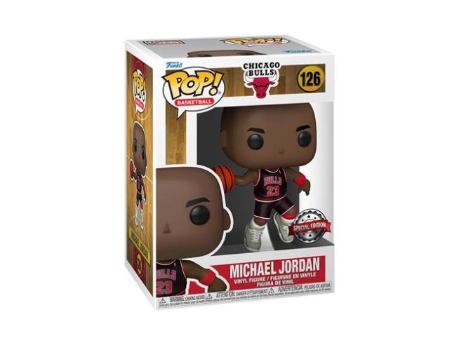 Pop! Michael Jordan con le Jordan (maglia nera a righe) 