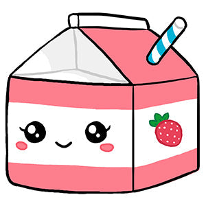 Peluche Micro Comfort Food – Lait à la Fraise
